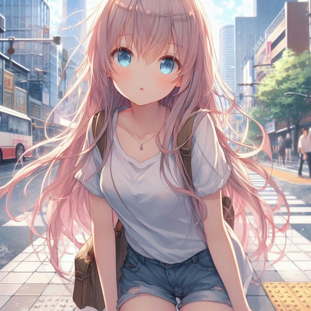 都会の女の子 city girl