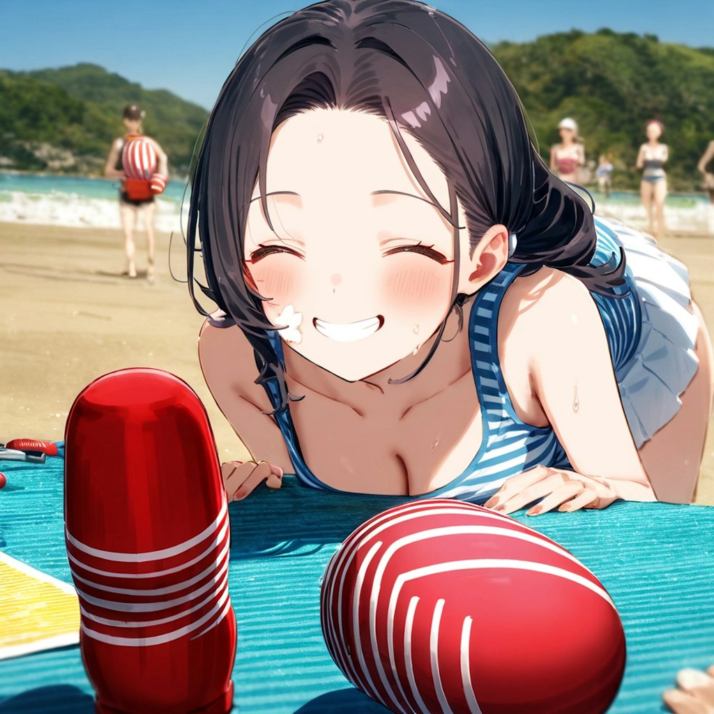 海水浴場のTENGA