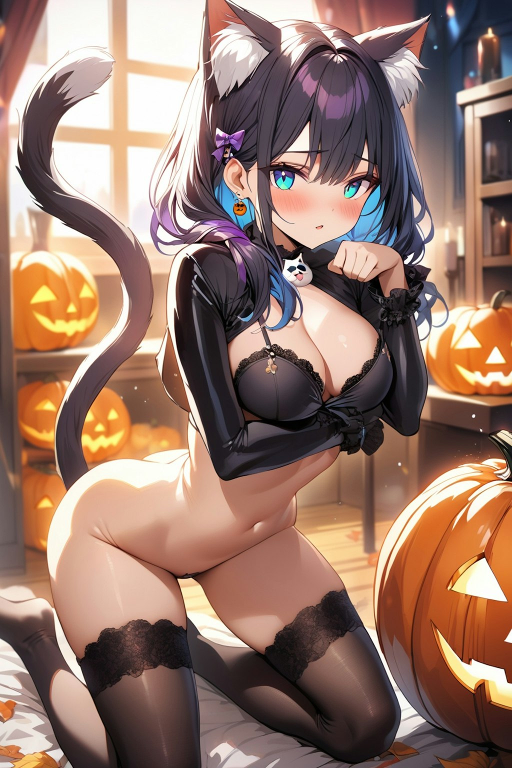 黒猫ハロウィン