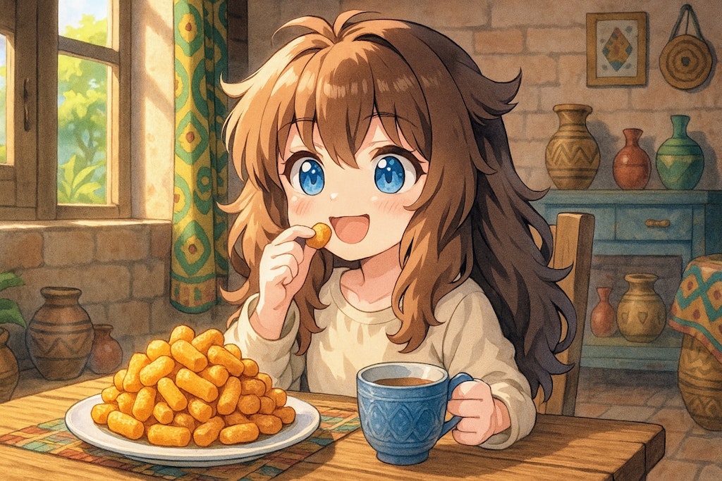 チンチンを頬張る小さな女の子