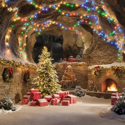 クリスマスの洞窟