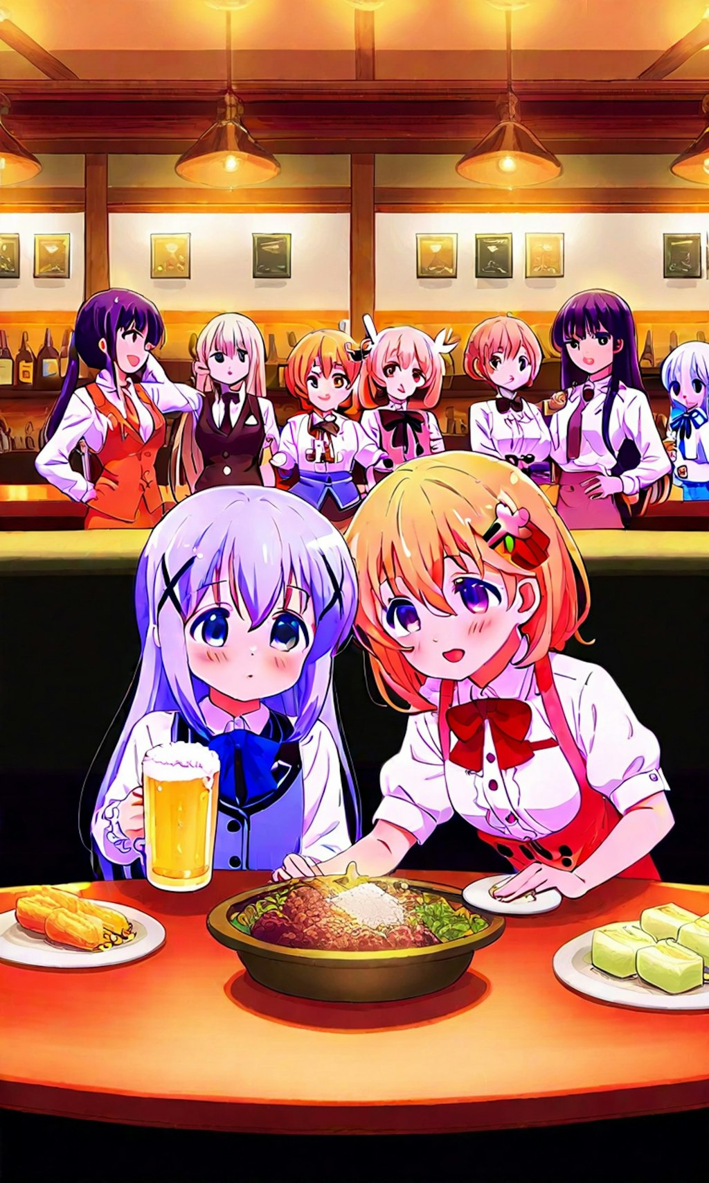 いろんなキャラのバーテンダー。