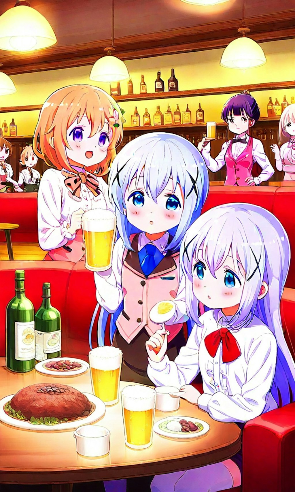 いろんなキャラのバーテンダー。