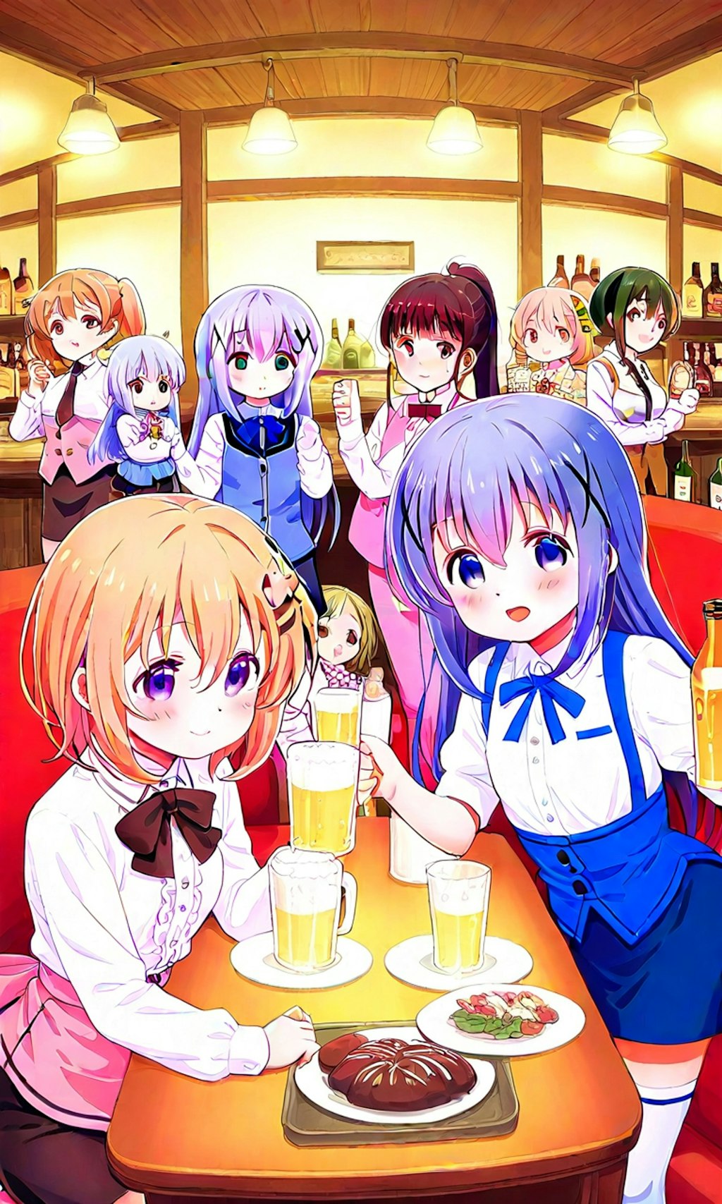 いろんなキャラのバーテンダー。