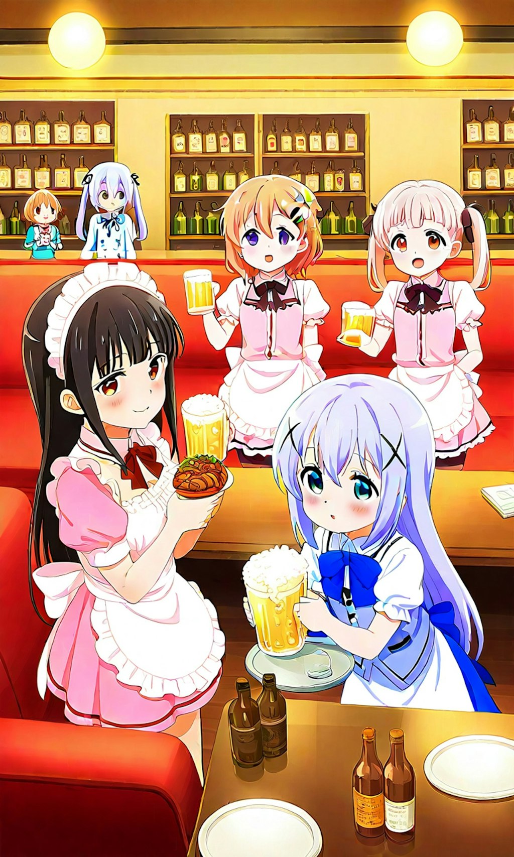 いろんなキャラのバーテンダー。