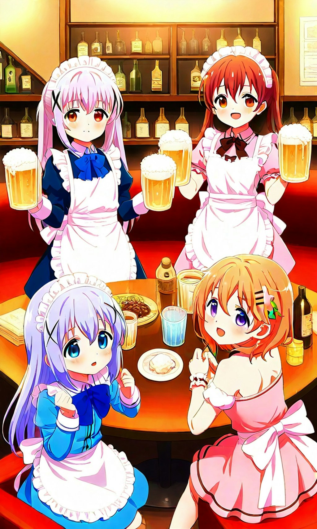 いろんなキャラのバーテンダー。
