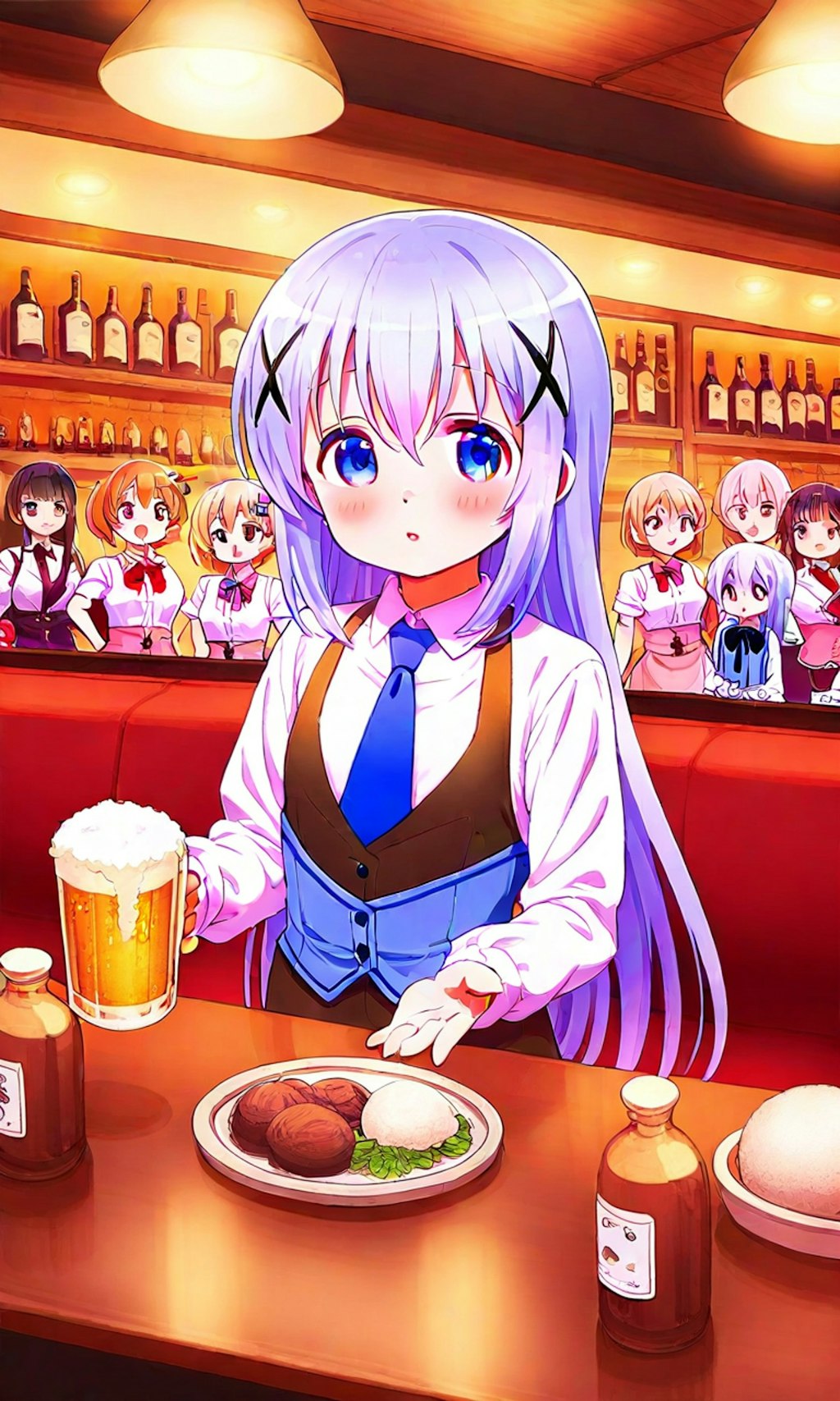 いろんなキャラのバーテンダー。