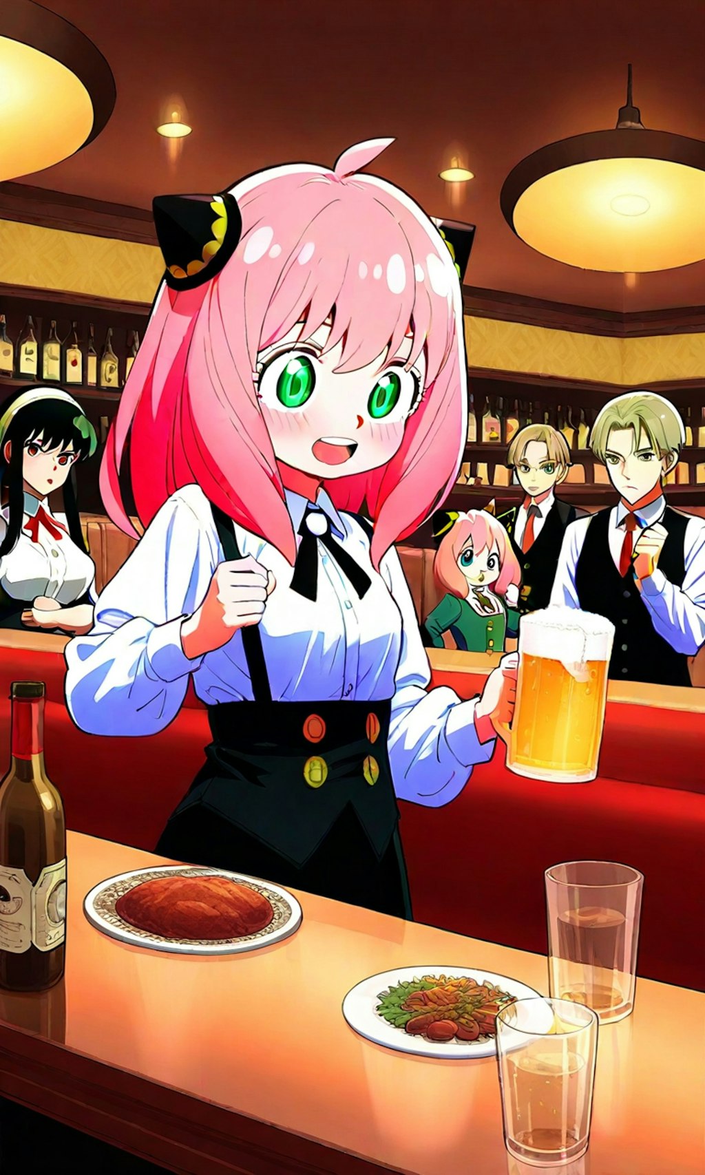 いろんなキャラのバーテンダー。