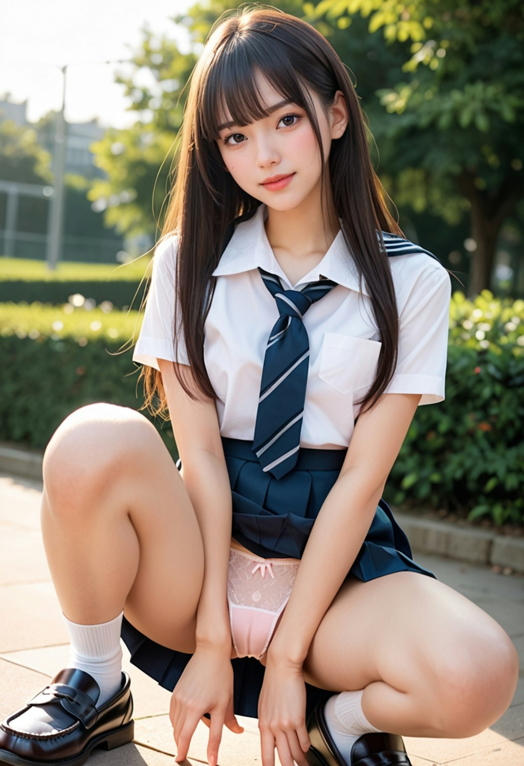 パンツ女子高生19