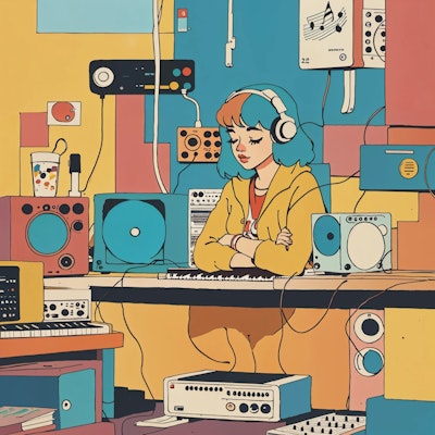 Lo-fi Music & DJ Girl