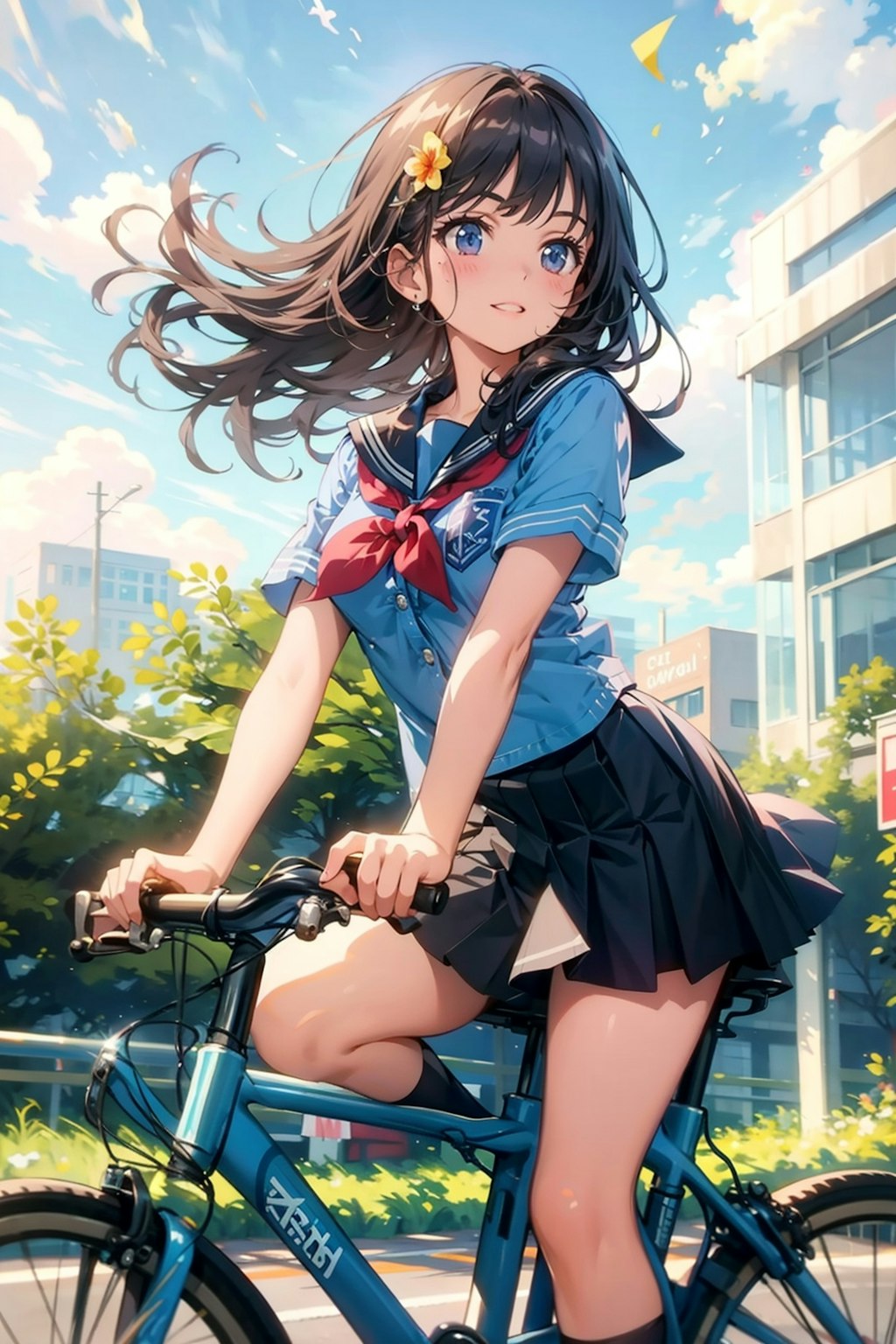 自転車通学の日常