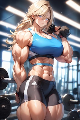 Muscular girl