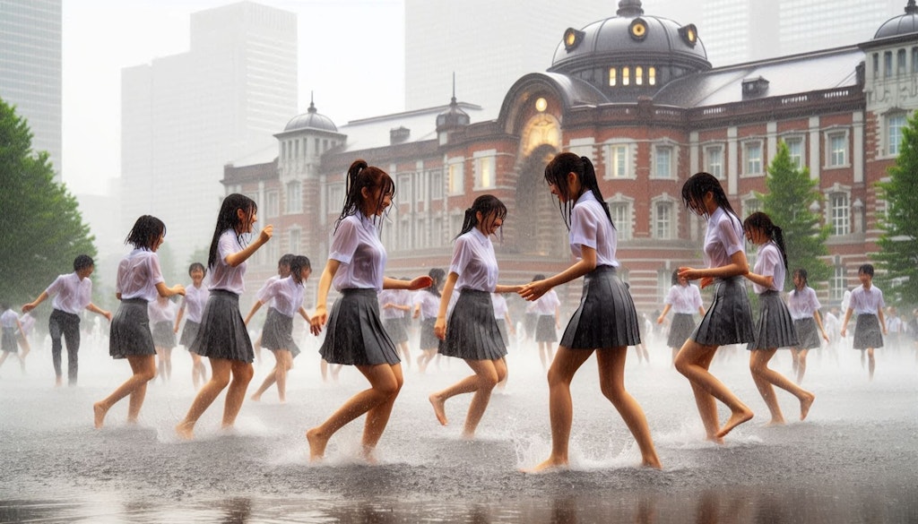 東京は暑いね