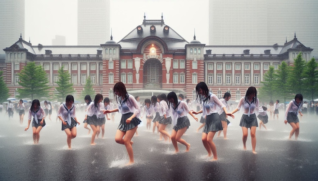 東京は暑いね