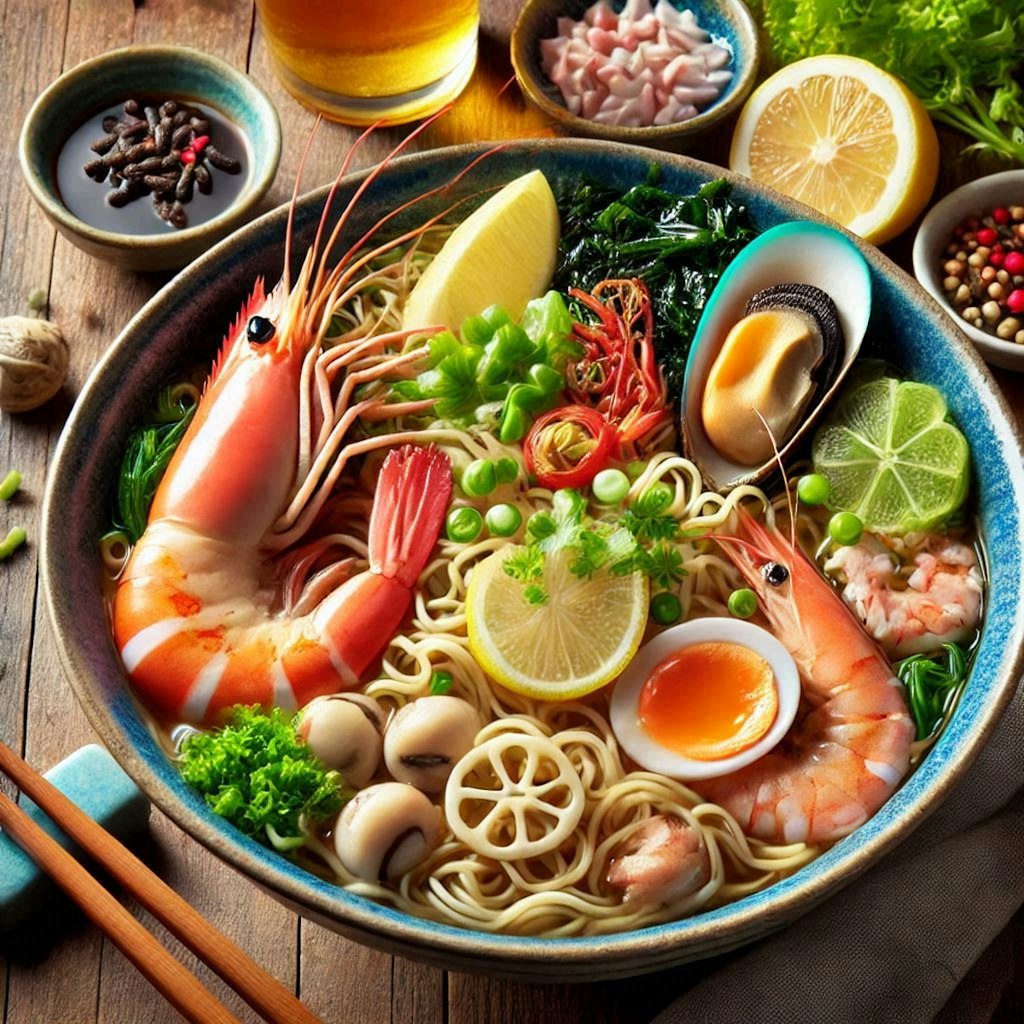 超詳細seafood noodle