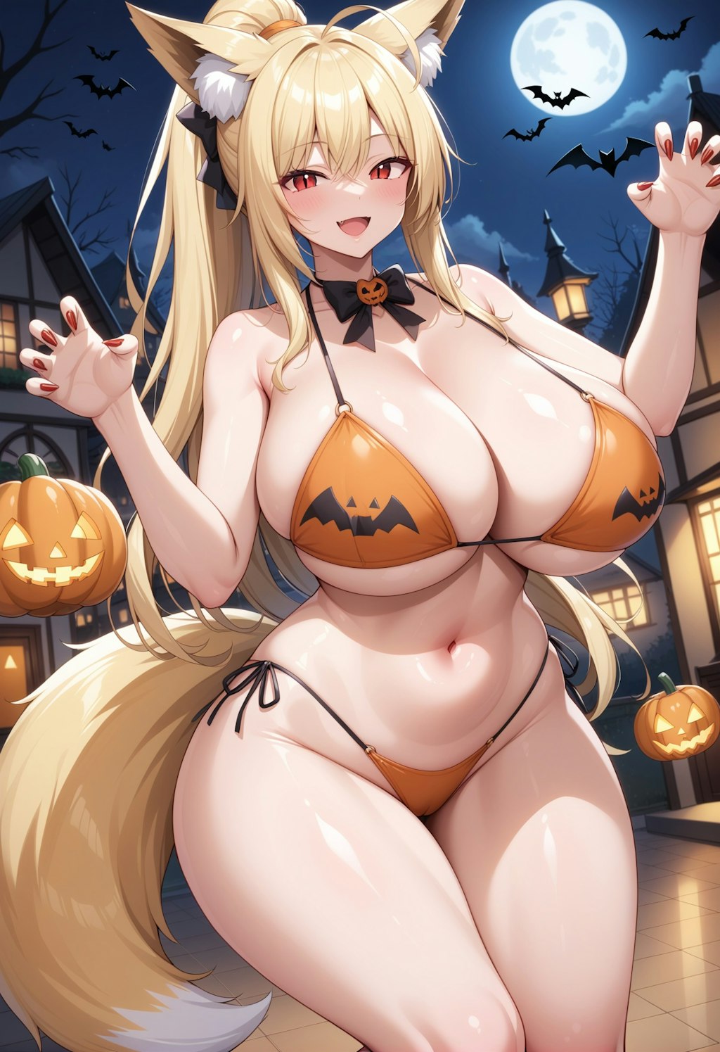 ハロウィンの狐娘