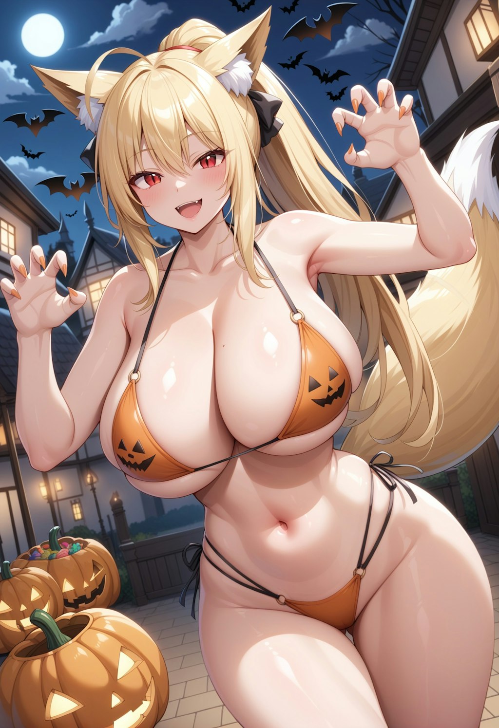 ハロウィンの狐娘