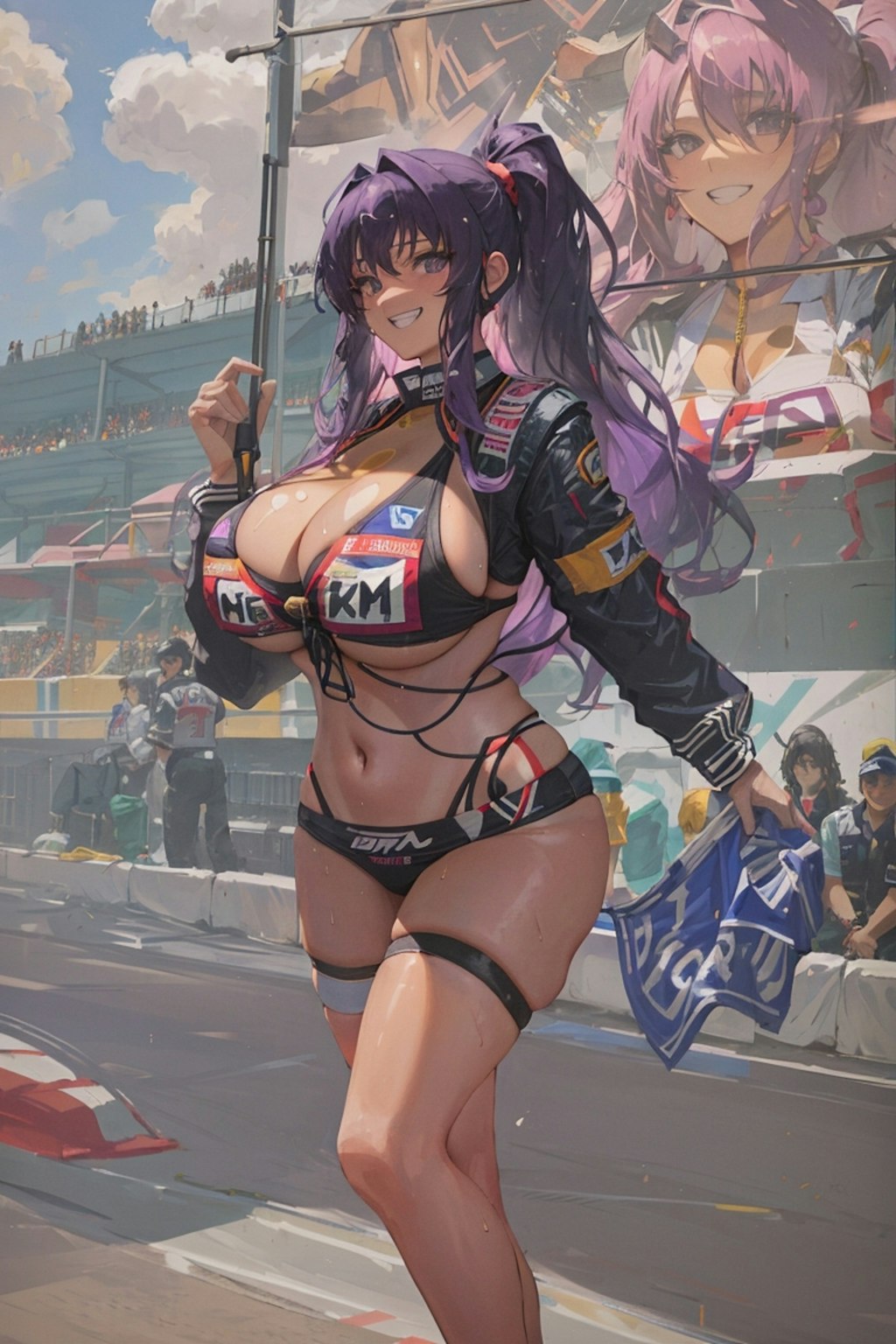 Grid Girl - Purple