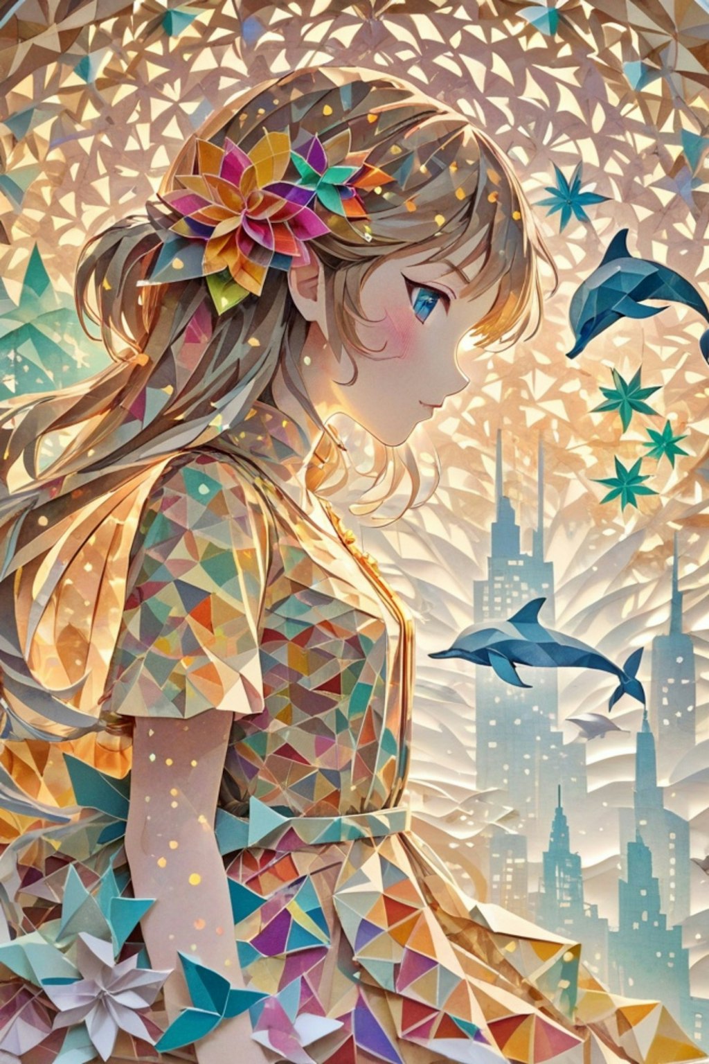 イルカと女の子