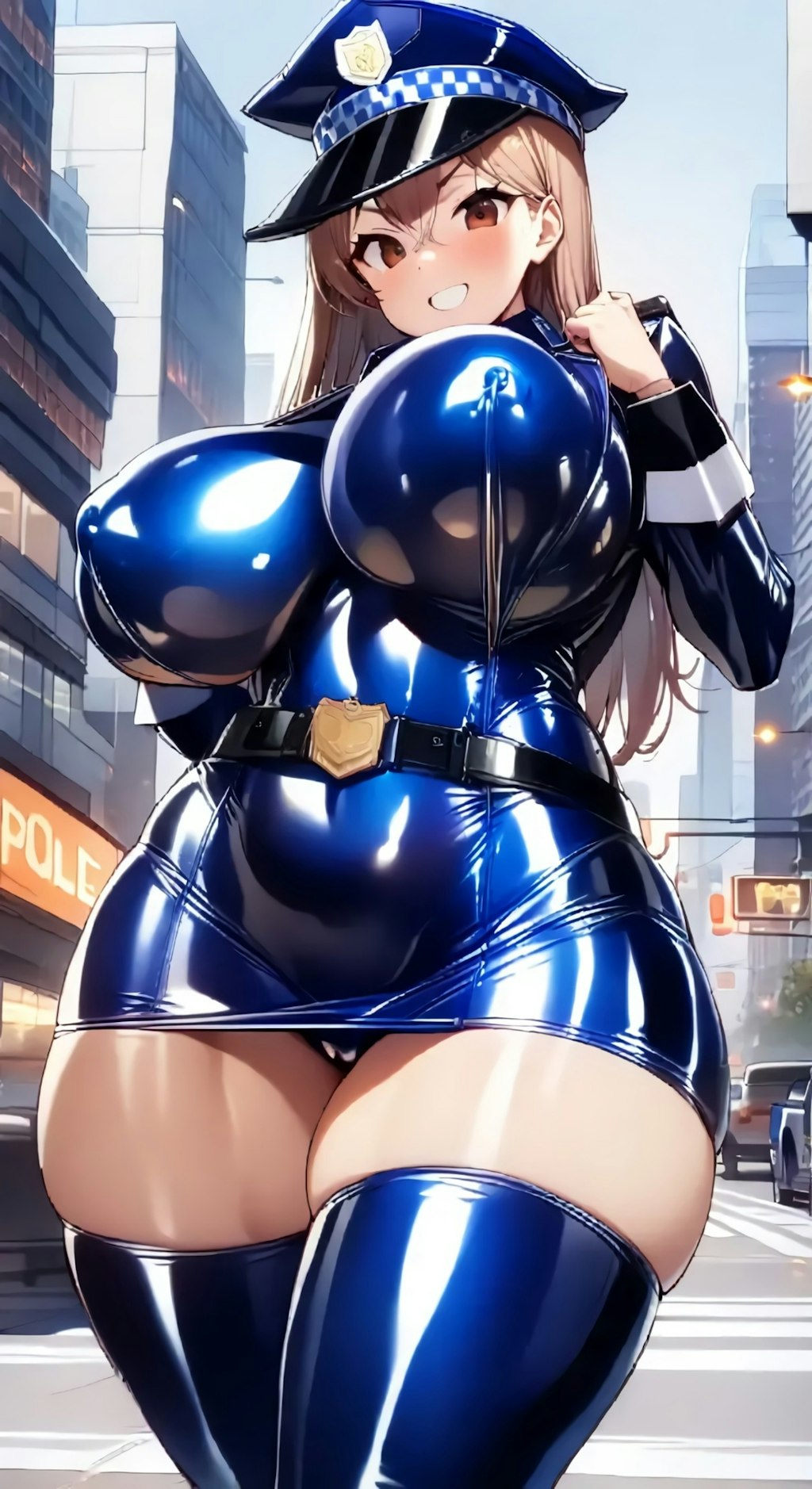 エナメル女性警察官🔞