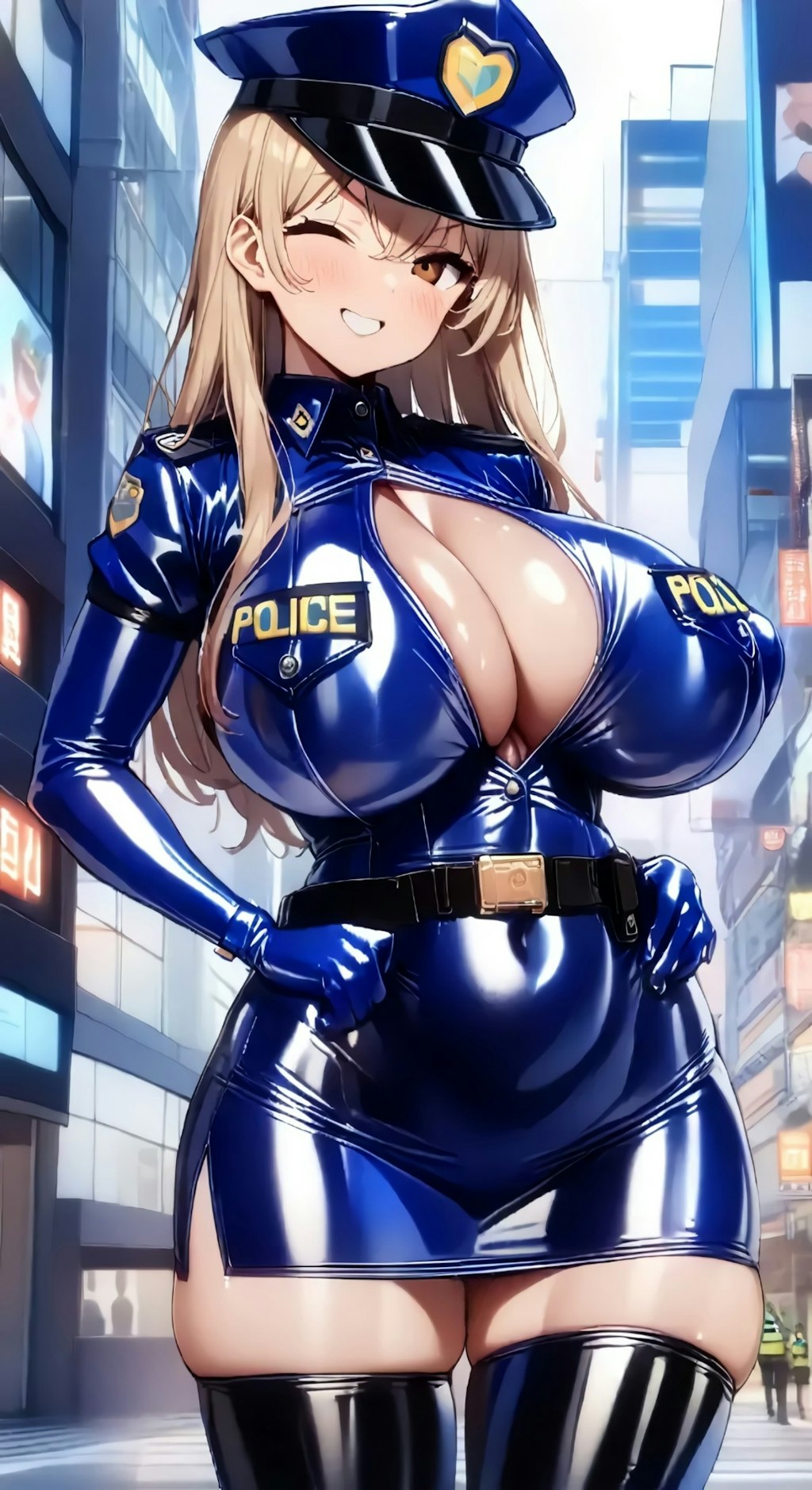 エナメル女性警察官🔞