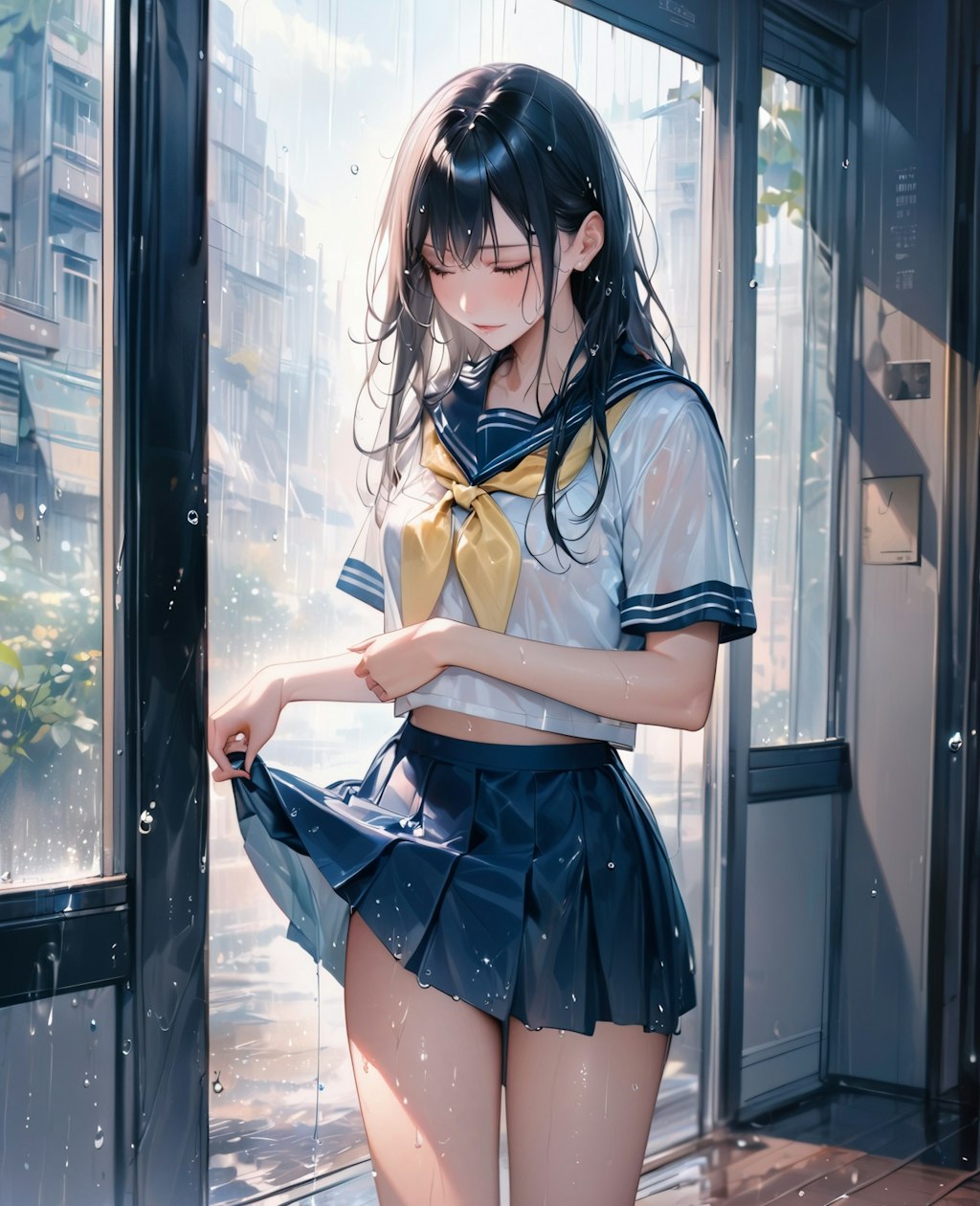 雨宿り