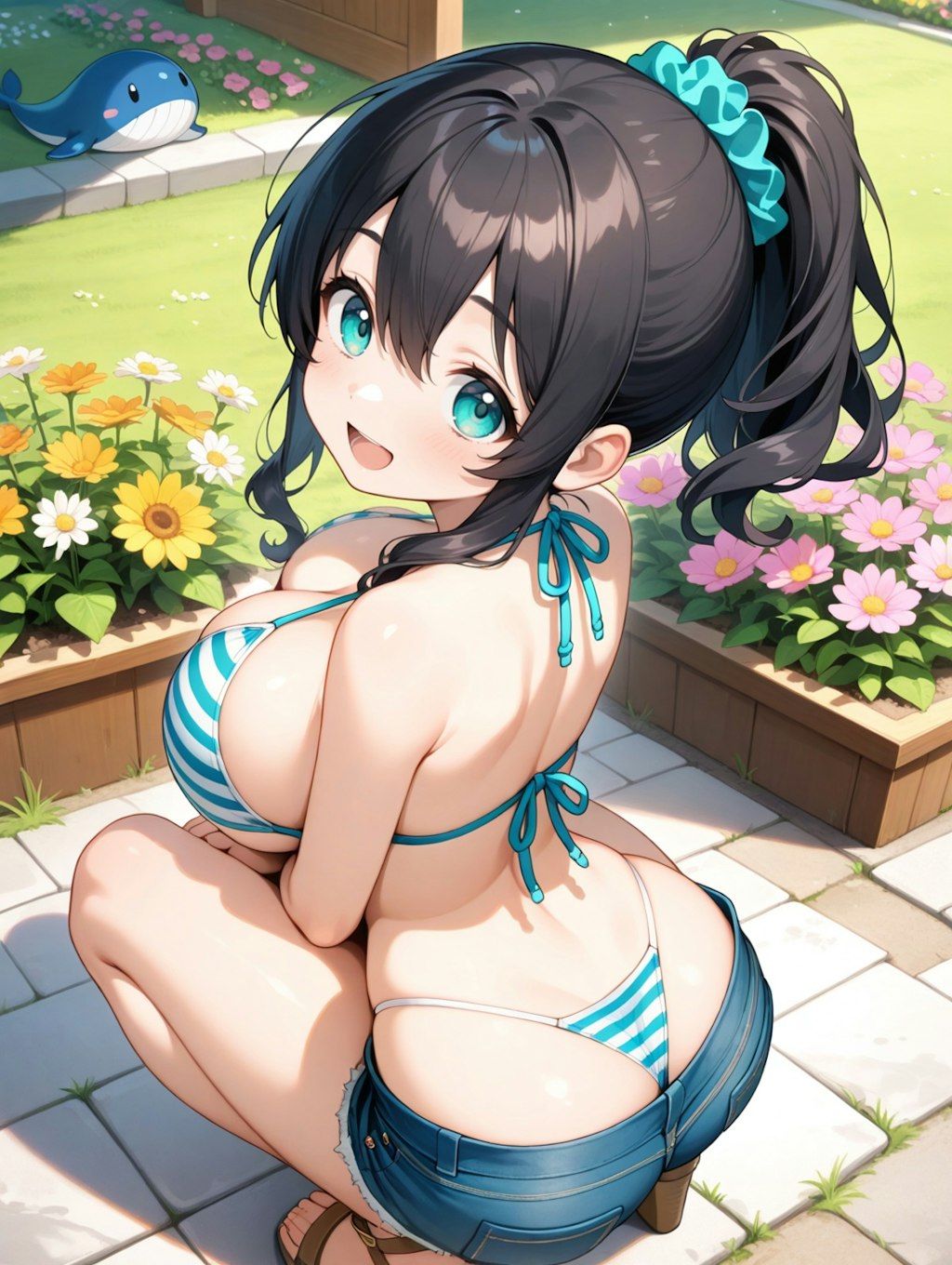 クジラ尻尾