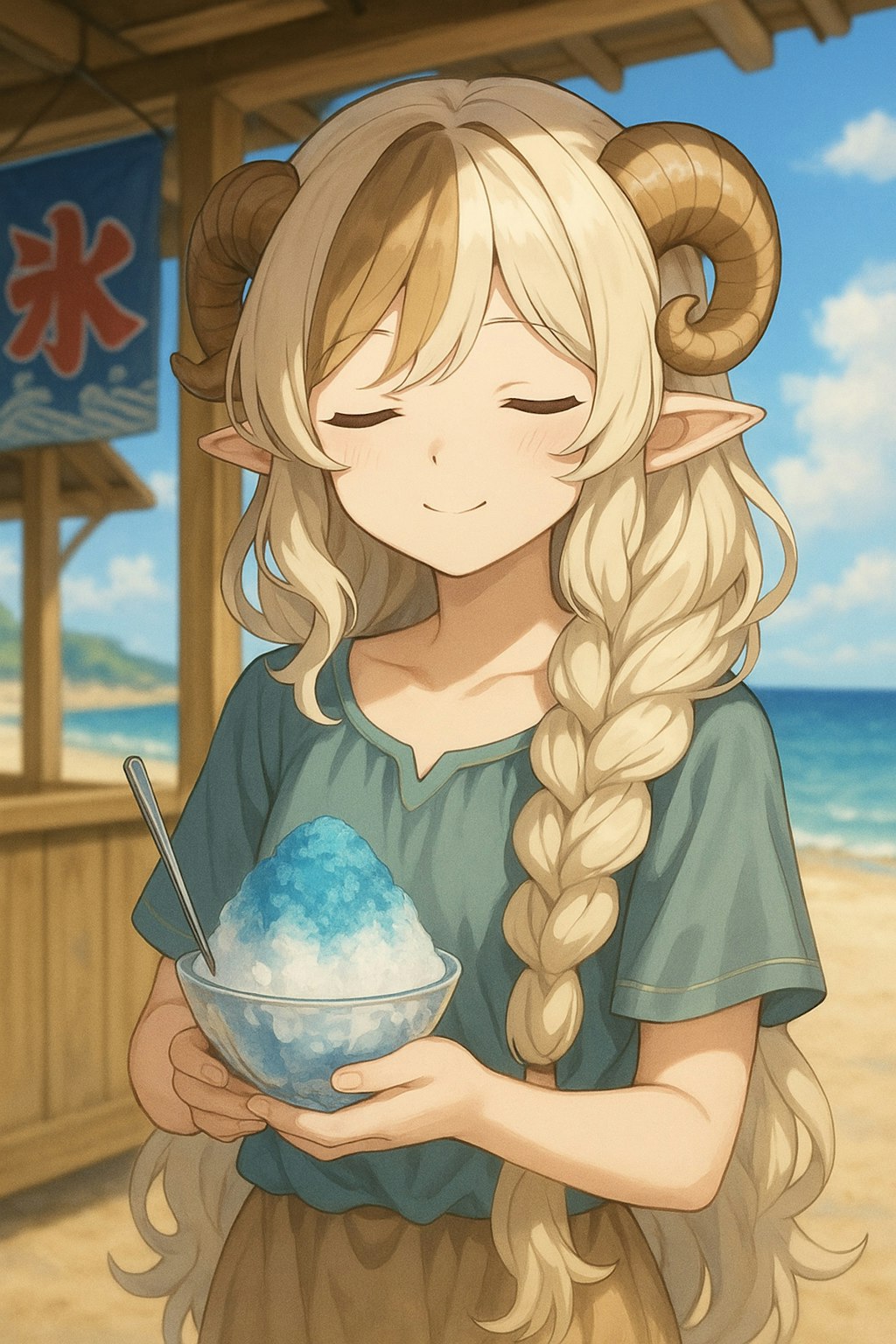 かき氷ぱくぱく