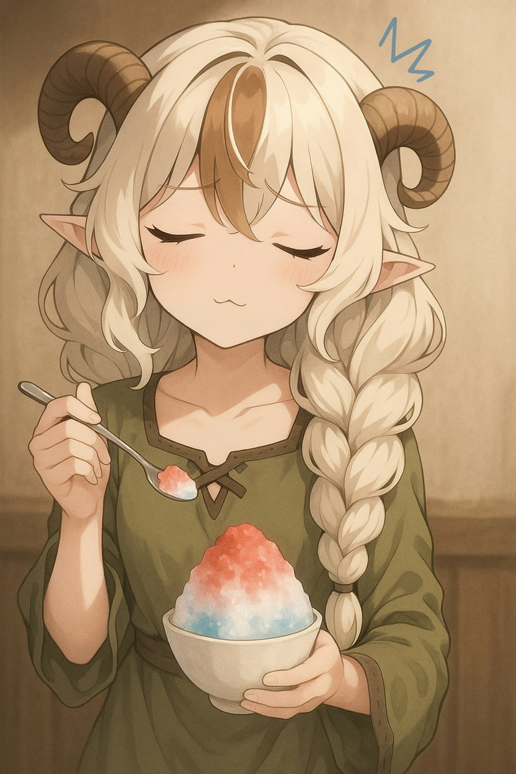 かき氷ぱくぱく