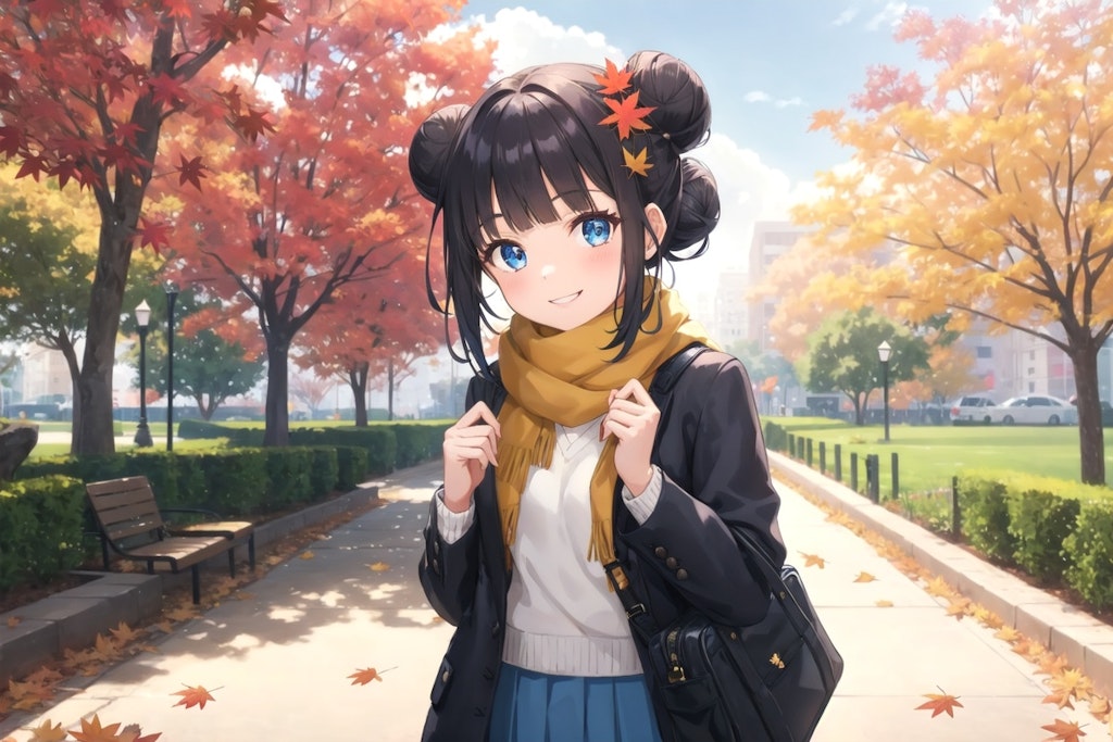 秋のおだんごちゃん🍡🍂🍁✨