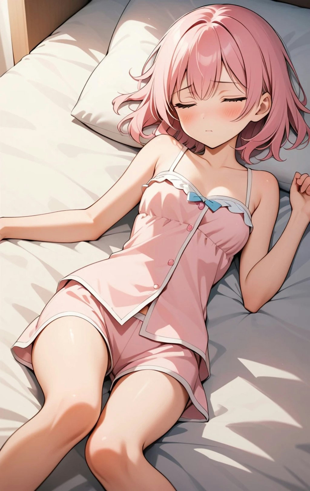 『あっついー……寝苦しいー……』ミナト