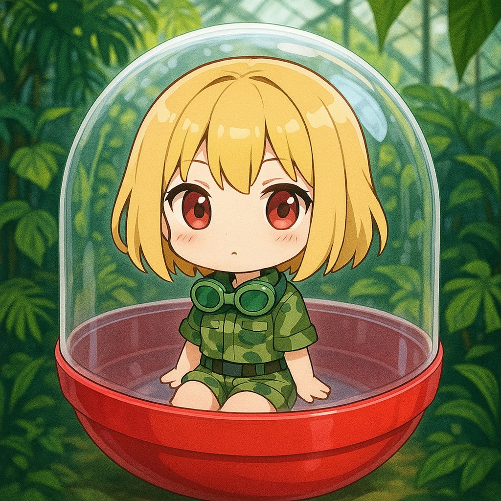 新しいUL生成のJUNGLEちゃんをカプセルに入れたよ