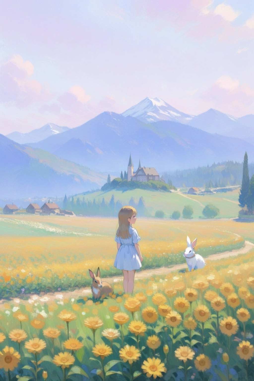 ウサギと少女