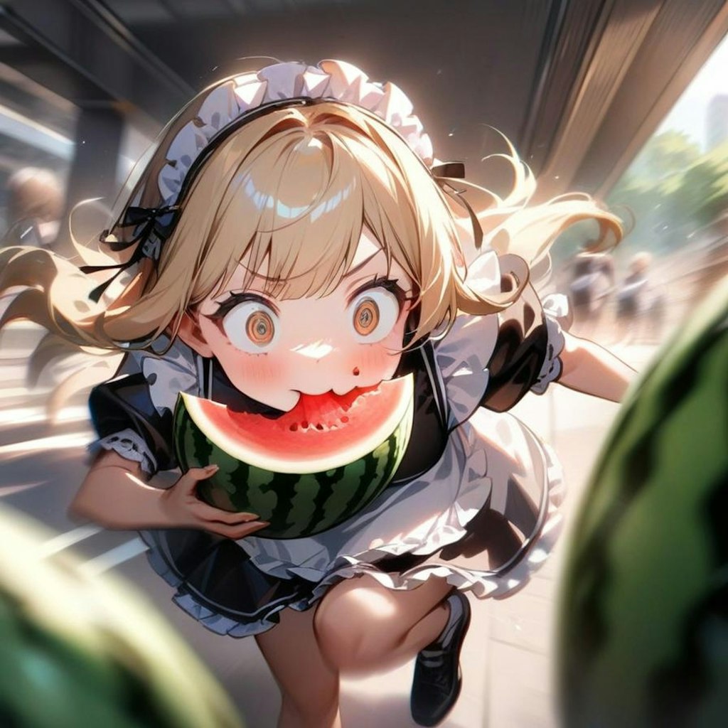 Heeeey!!!  wa-ter-melon maid!!!!