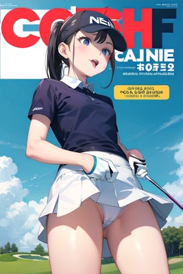 ゴルフ雑誌　表と裏表紙