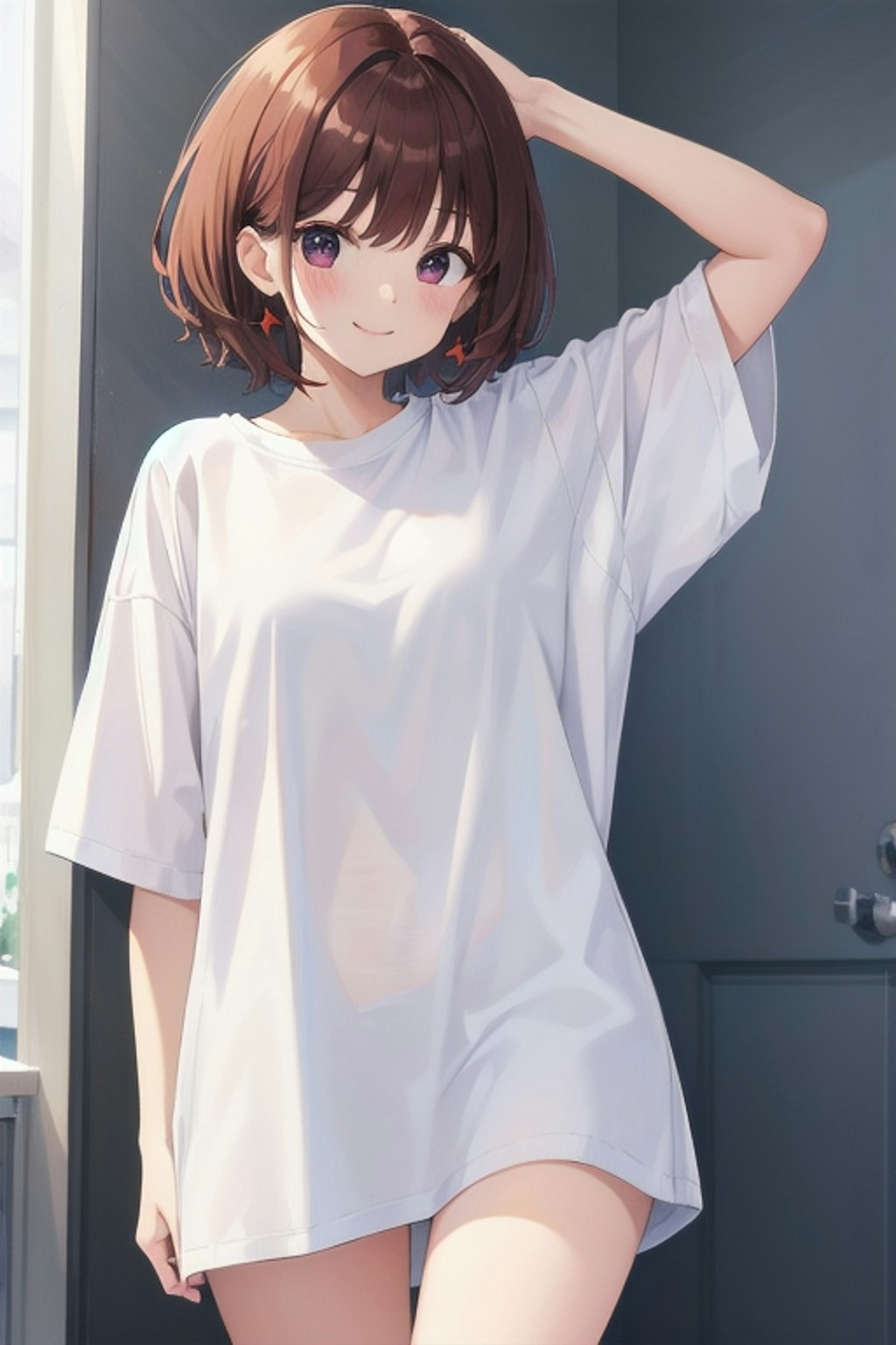 ぶかぶかのTシャツ