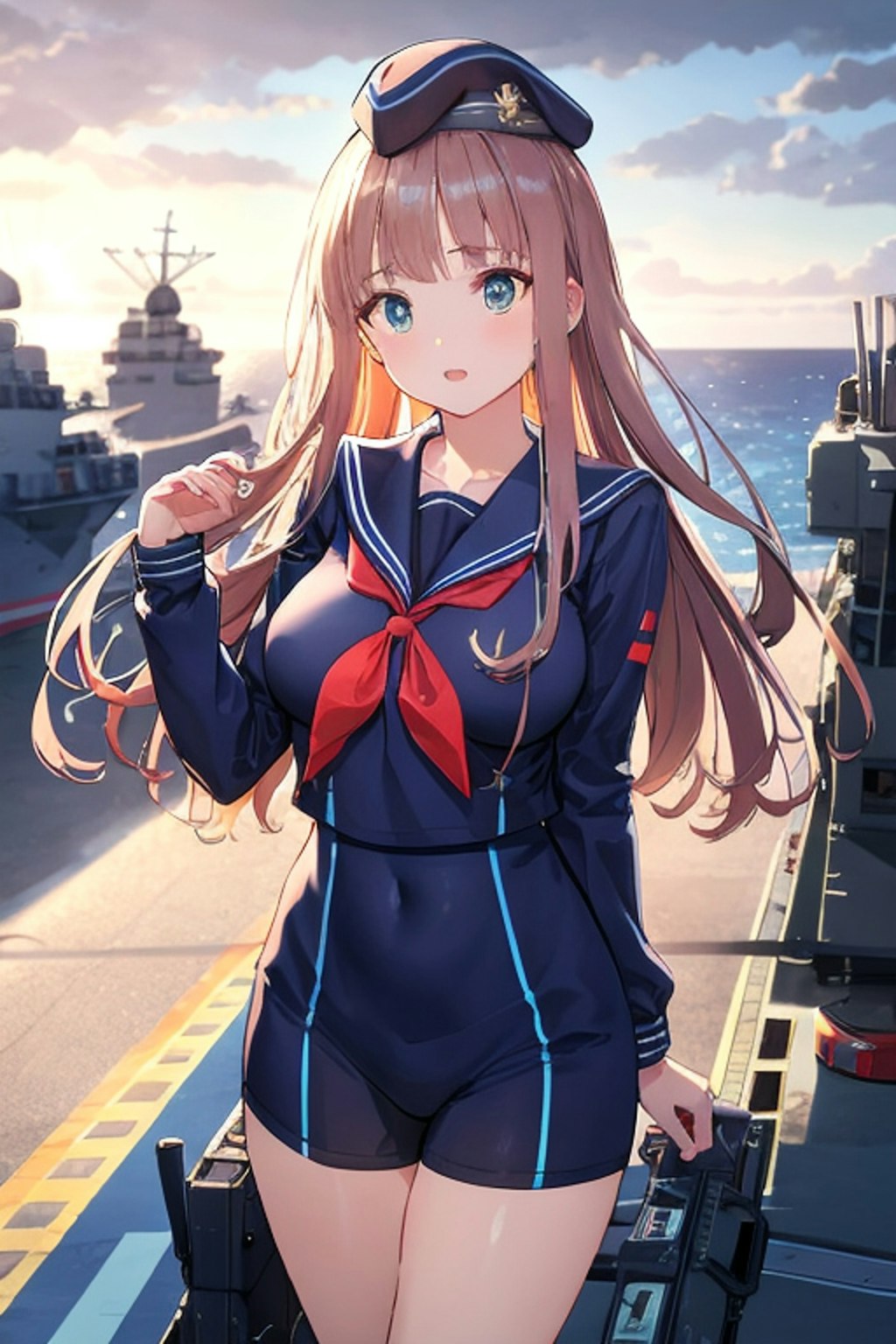 発艦担当のセイラーちゃん