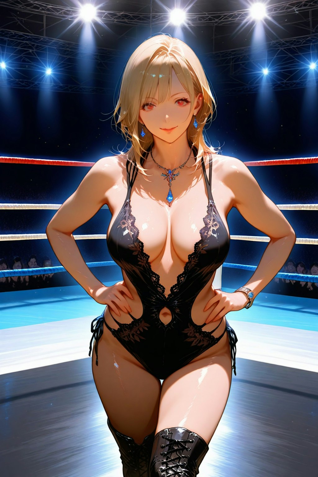 巨乳系お姉さま女子プロレスラー
