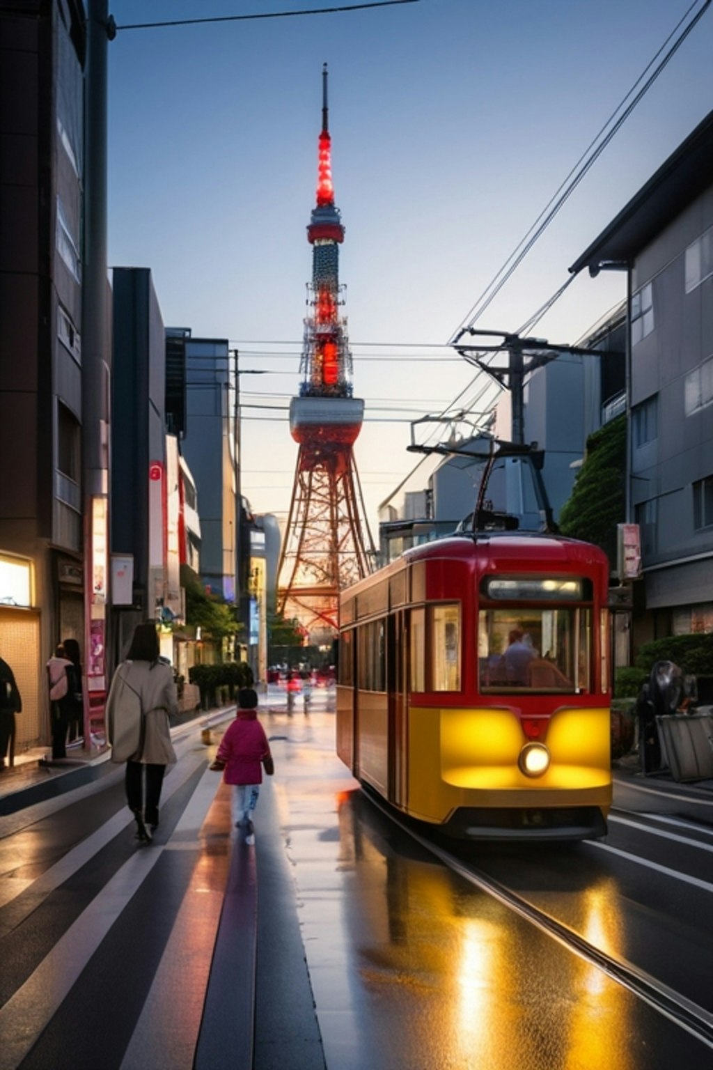 東京タワー＆路面電車