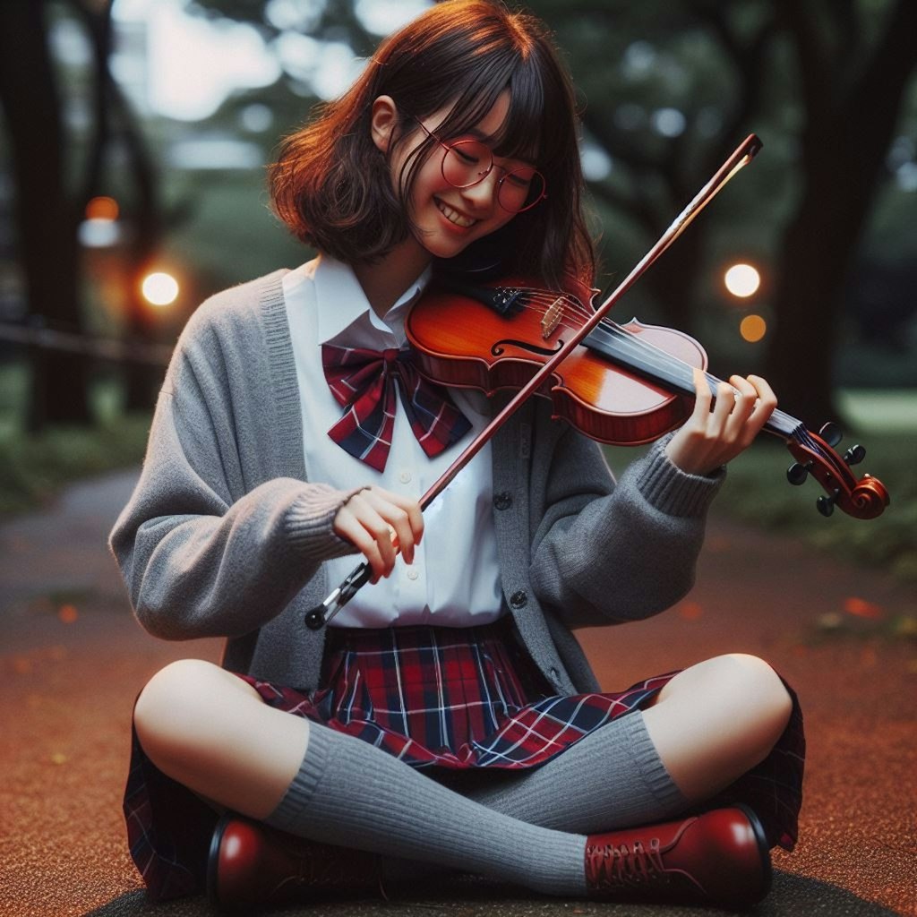 眼鏡女子 楓のバイオリン