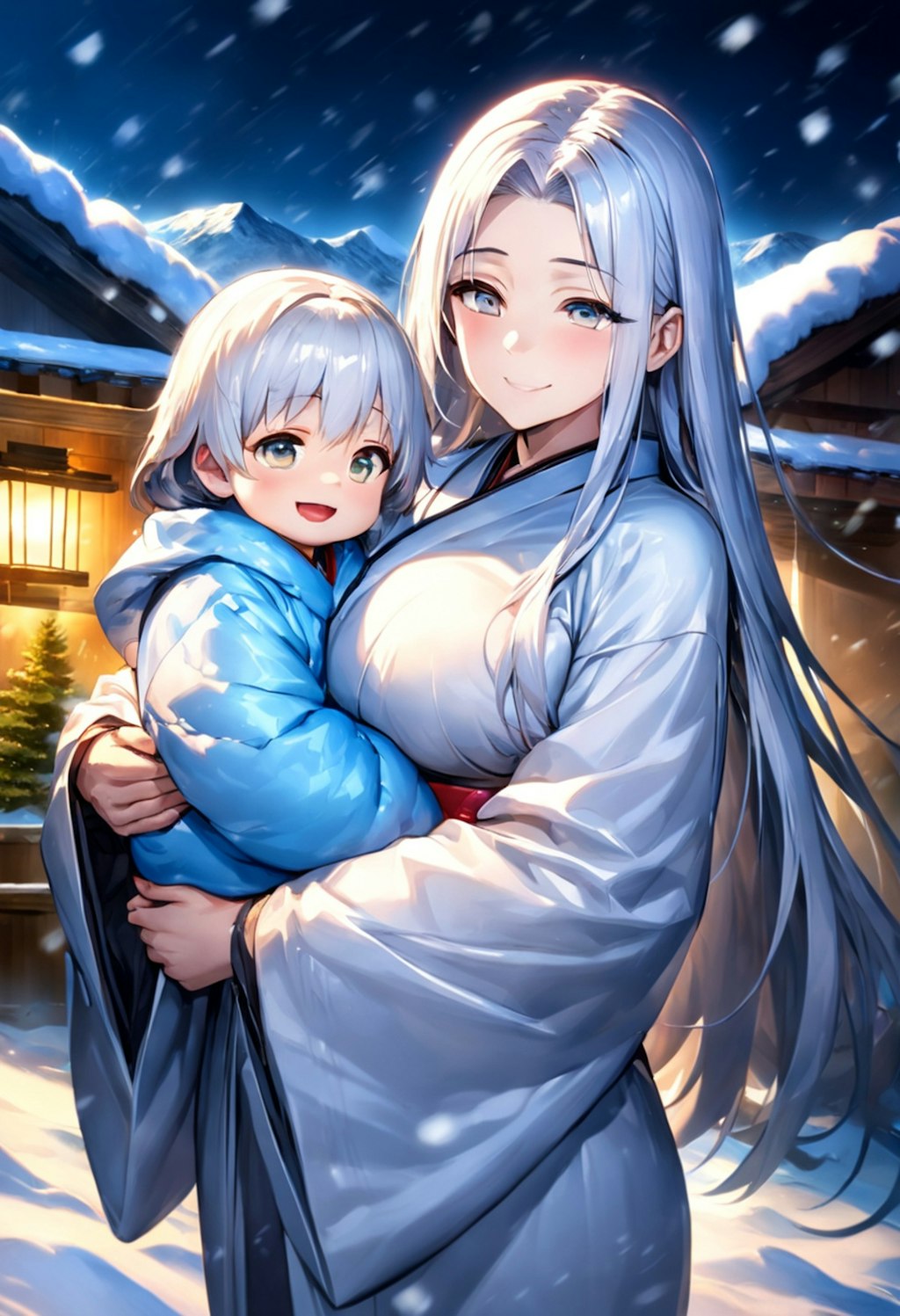 雪女のお母さんと娘の成長