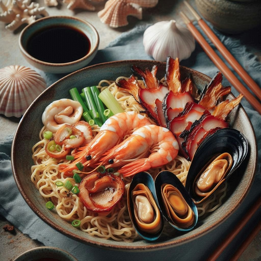 seafoodチャーシューnoodle