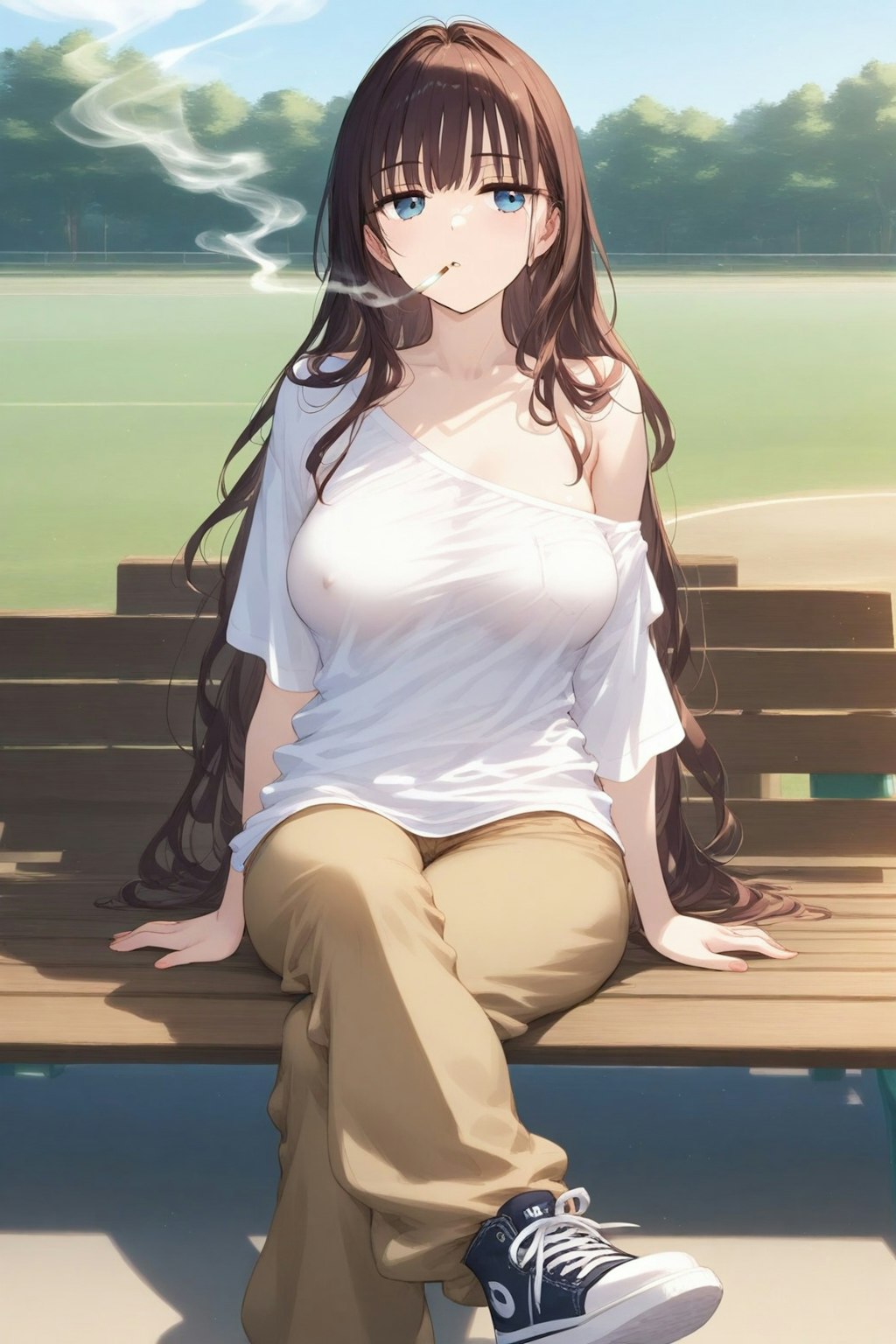 ヤニ吸いおねーさん