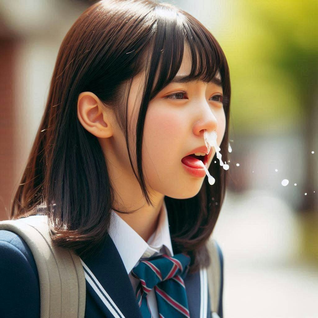 鼻からザーメン #3