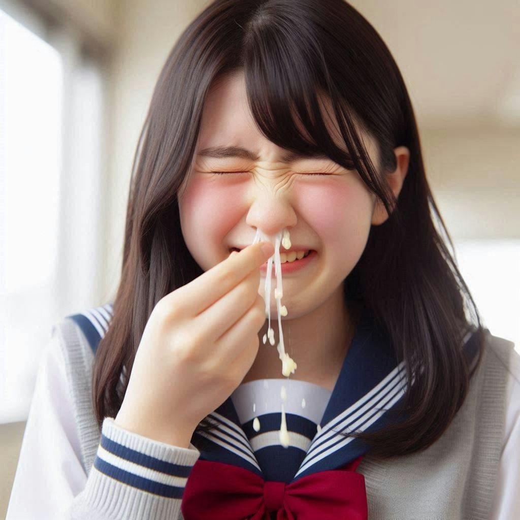 鼻からザーメン #3
