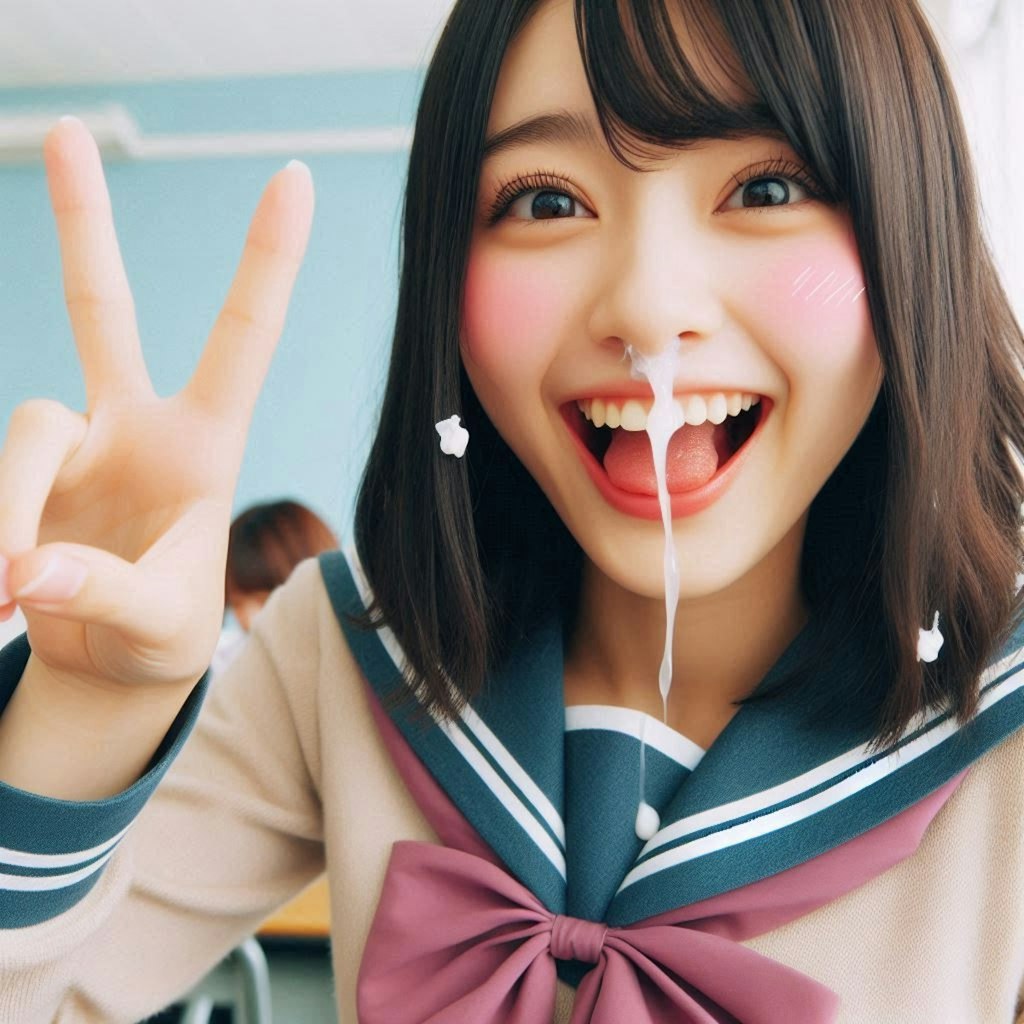 鼻からザーメン #3