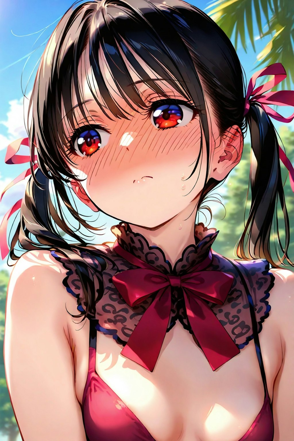 黒髪(み、見るんじゃない、わよ)_20250709
