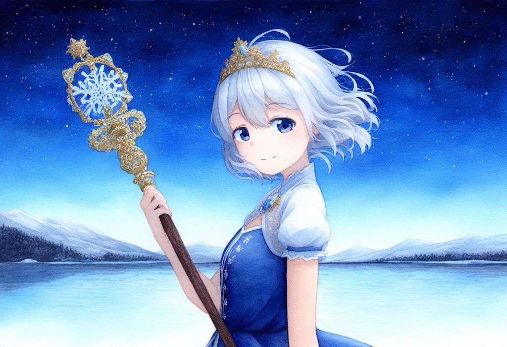 星と雪の魔法少女