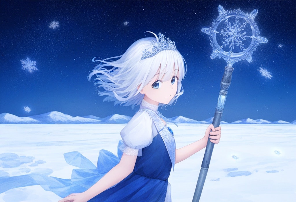 星と雪の魔法少女