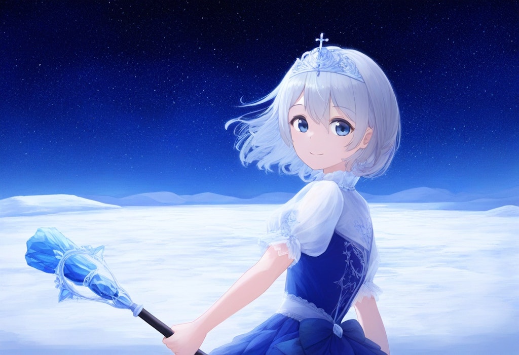 星と雪の魔法少女